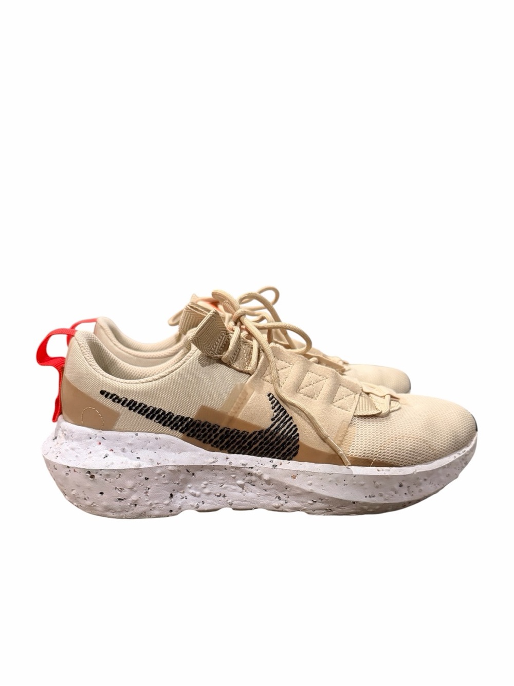 Nike Crater Impact Sneakers Women’s Size 9-Sandrift Beige Orange CW2386-105